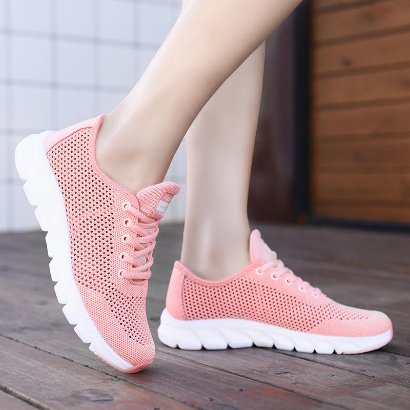 New Mesh Womens Sneakers Breathable Flat Shoes Women Lightweight Sports Non-slip Running Footwear Fashionable Breathable And Non-Slip Walking Shoes For Women 11
