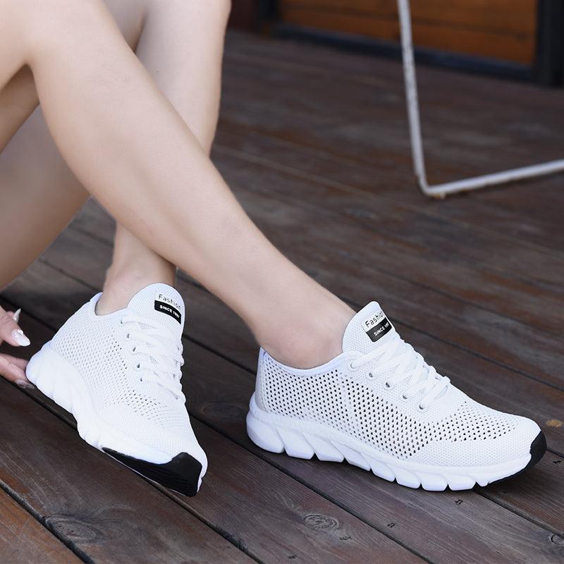 New Mesh Womens Sneakers Breathable Flat Shoes Women Lightweight Sports Non-slip Running Footwear Fashionable Breathable And Non-Slip Walking Shoes For Women 18