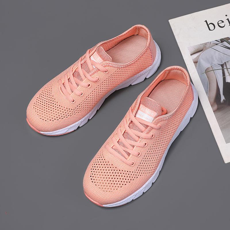 New Mesh Womens Sneakers Breathable Flat Shoes Women Lightweight Sports Non-slip Running Footwear Fashionable Breathable And Non-Slip Walking Shoes For Women 29