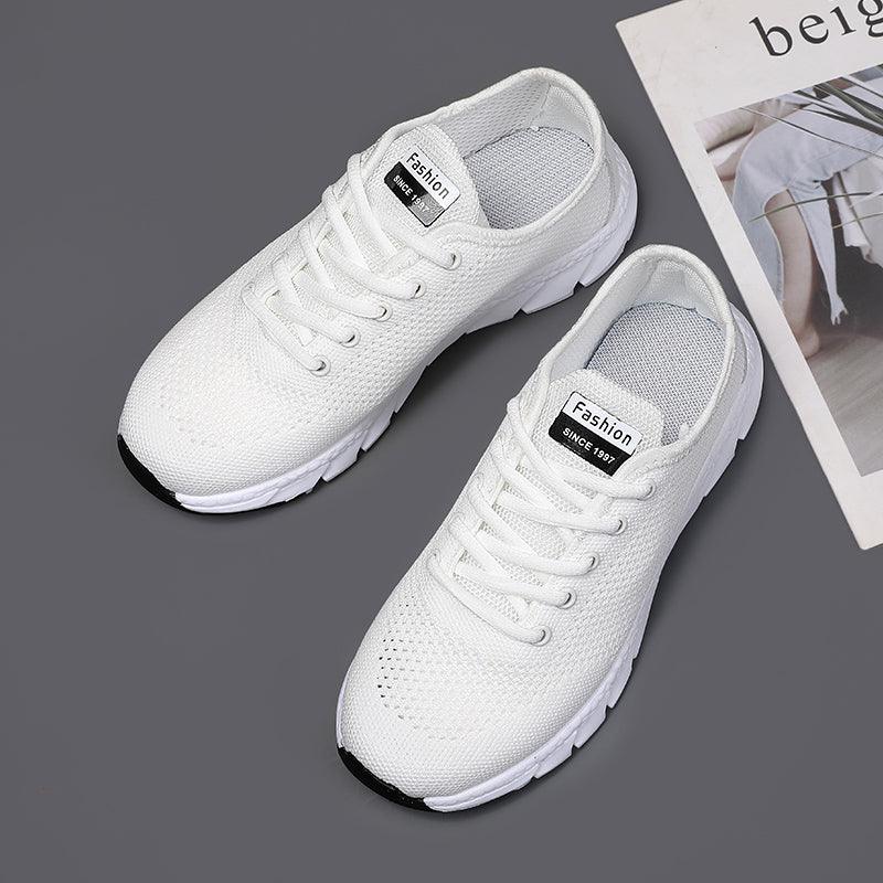 New Mesh Womens Sneakers Breathable Flat Shoes Women Lightweight Sports Non-slip Running Footwear Fashionable Breathable And Non-Slip Walking Shoes For Women 32
