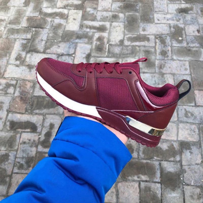 New Women's Breathable Sneakers Fashion Autumn Running And Walking Lace-up Breathable Casual Comfortable Walking Footwear Fashion New Lightweight Sneakers 6