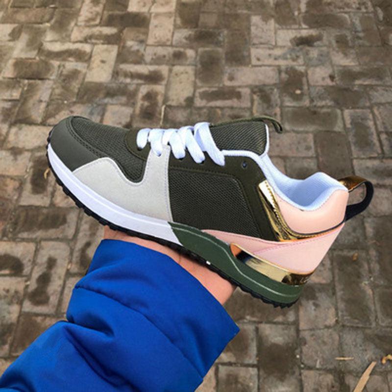 New Women's Breathable Sneakers Fashion Autumn Running And Walking Lace-up Breathable Casual Comfortable Walking Footwear Fashion New Lightweight Sneakers 2