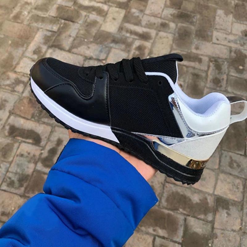 New Women's Breathable Sneakers Fashion Autumn Running And Walking Lace-up Breathable Casual Comfortable Walking Footwear Fashion New Lightweight Sneakers 4
