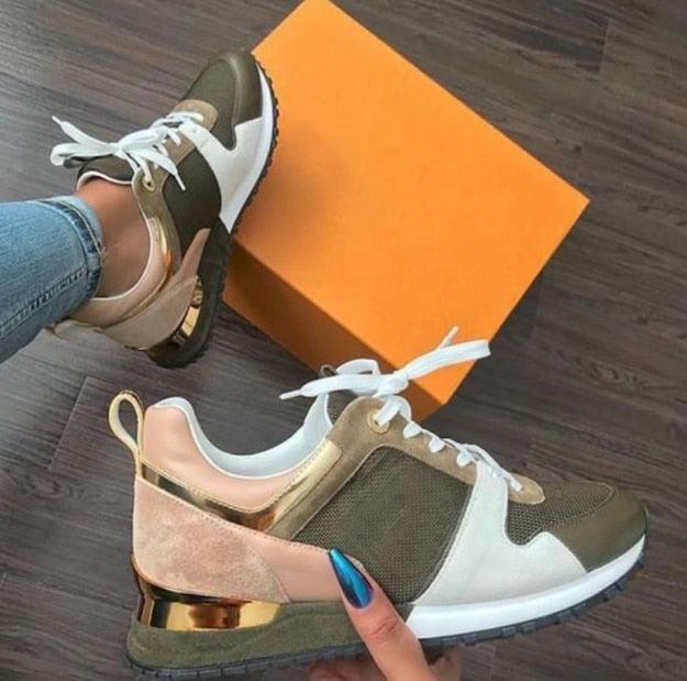 New Women's Breathable Sneakers Fashion Autumn Running And Walking Lace-up Breathable Casual Comfortable Walking Footwear Fashion New Lightweight Sneakers 5
