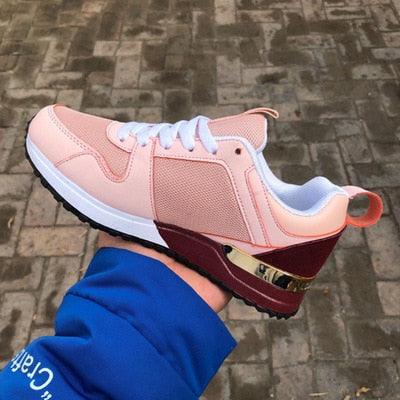 New Women's Breathable Sneakers Fashion Autumn Running And Walking Lace-up Breathable Casual Comfortable Walking Footwear Fashion New Lightweight Sneakers 3