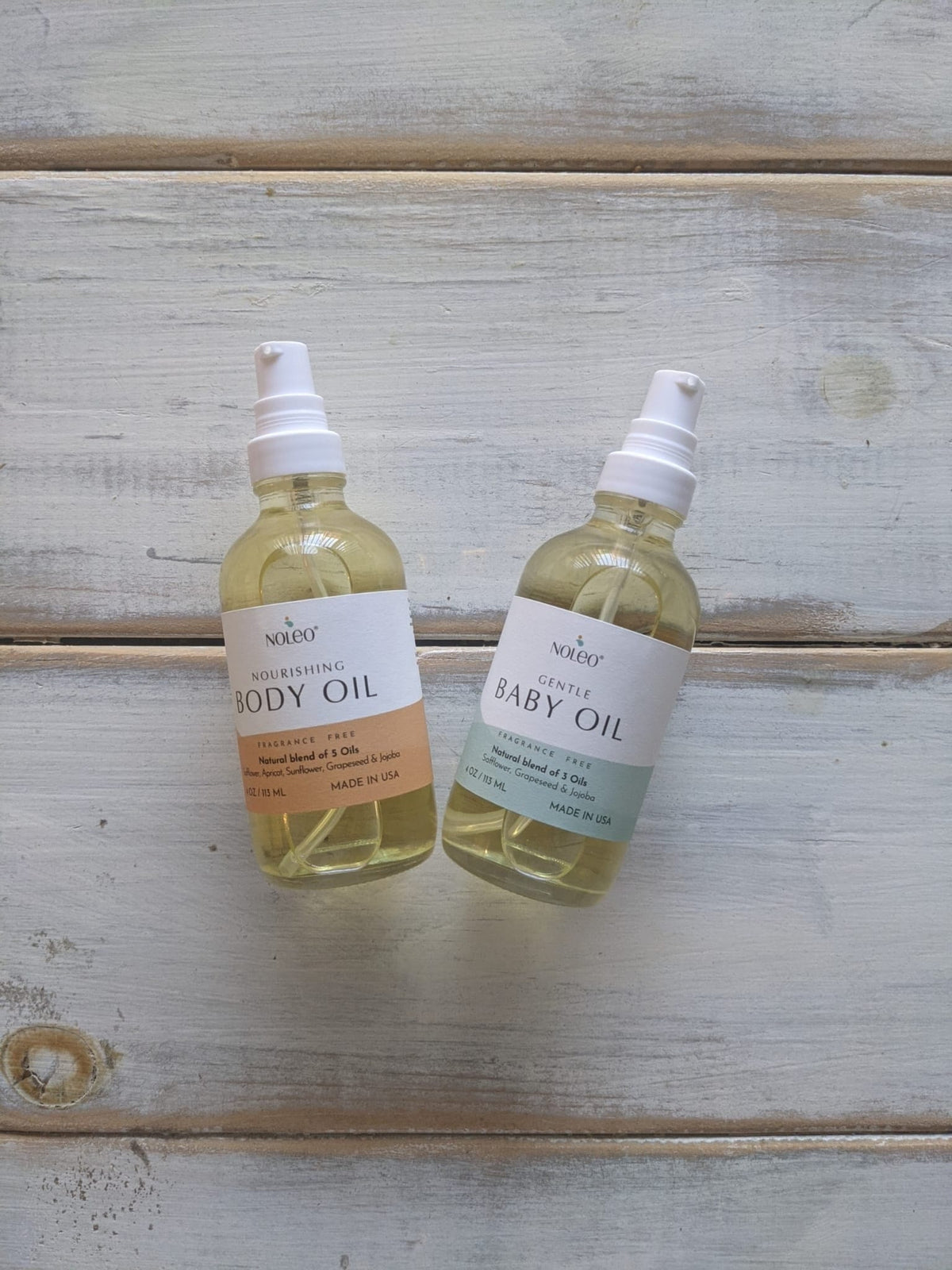 NOLEO BODY + BABY OILS (4oz + 4oz) 2
