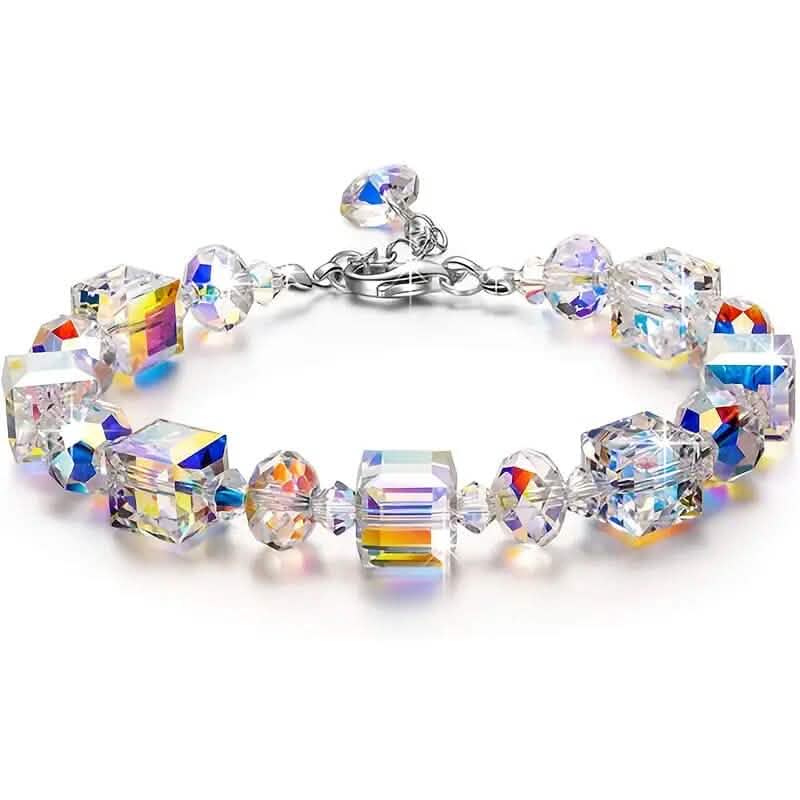 Northern Lights Artificial Crystal Bracelet 7"+ 2" Extension Chain 2