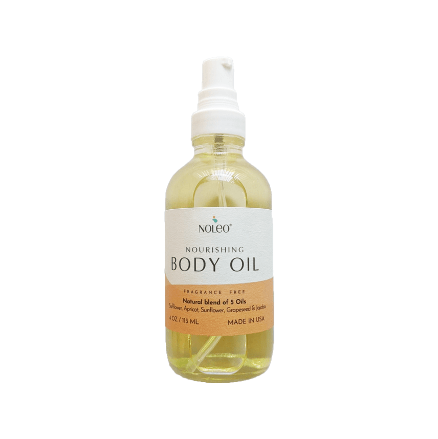 NOLEO Body Oil – Nourish, Soothe, and Restore Skin Naturally | 4oz Glass Bottle 1