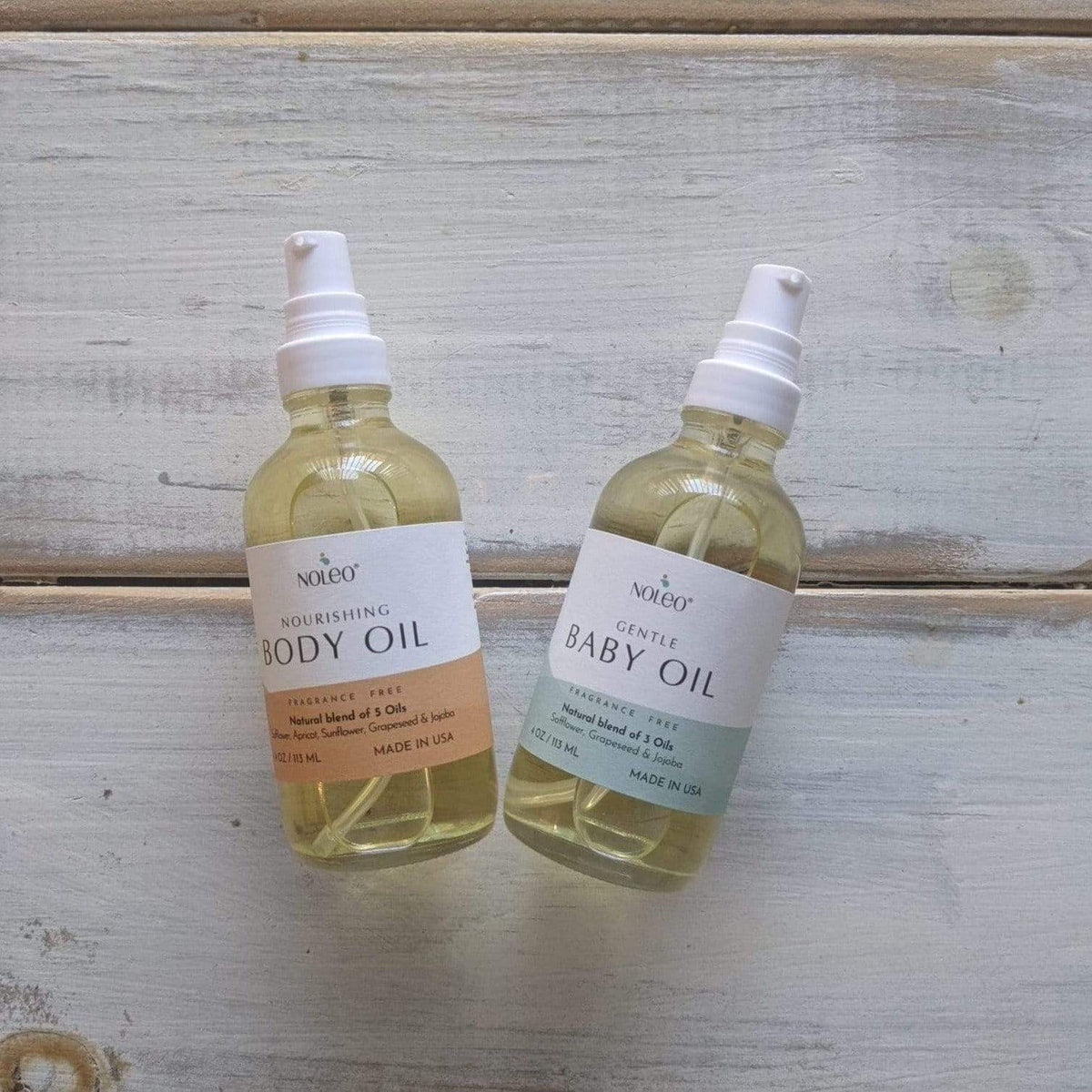 NOLEO Body Oil – Nourish, Soothe, and Restore Skin Naturally | 4oz Glass Bottle 2