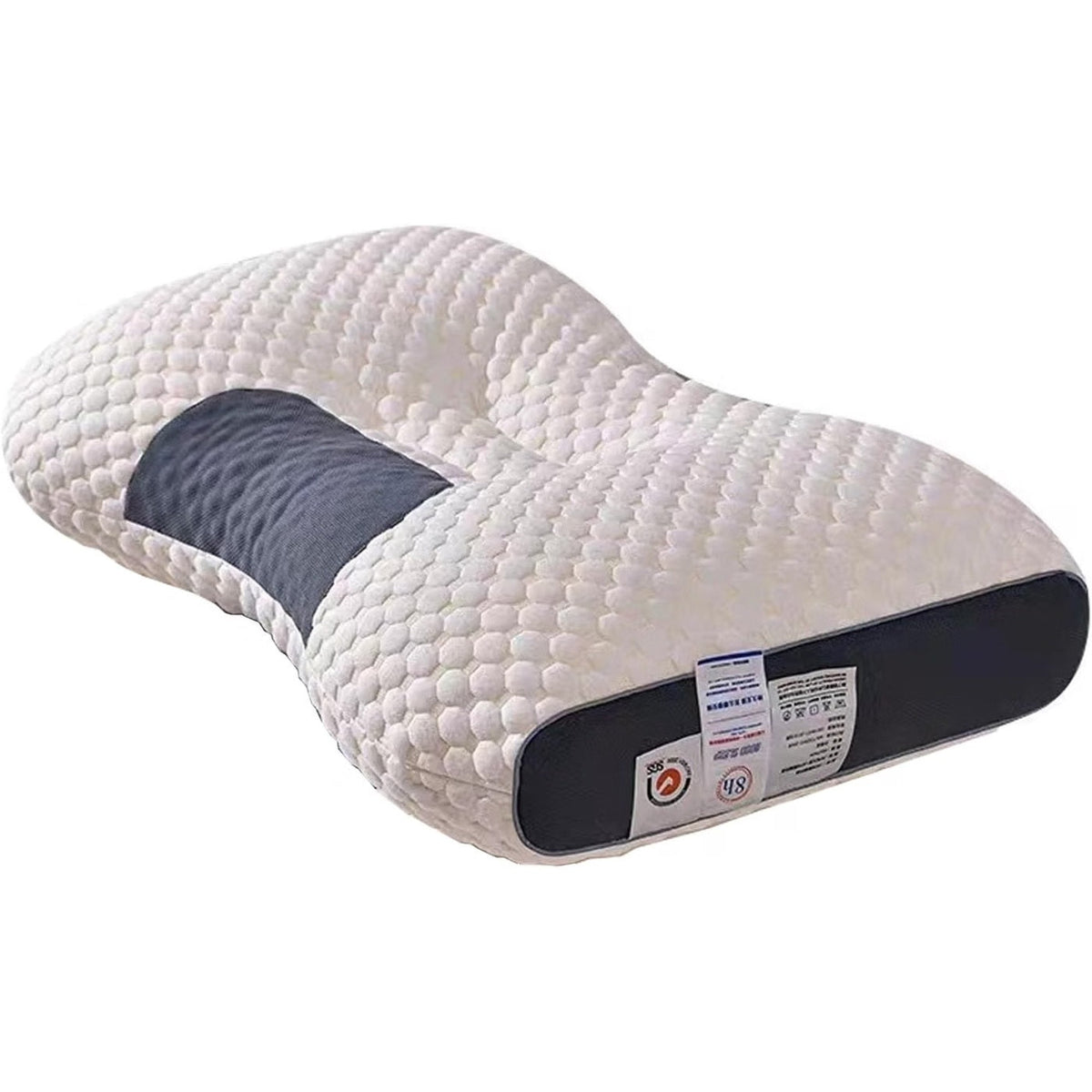Knitted Antibacterial Cotton Massage Neck Pillow with Removable Cover 5