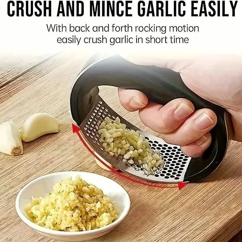 Premium Stainless Steel Garlic Rocker Press - Compact, Durable, and Rust-Resistant Kitchen Gadget 7