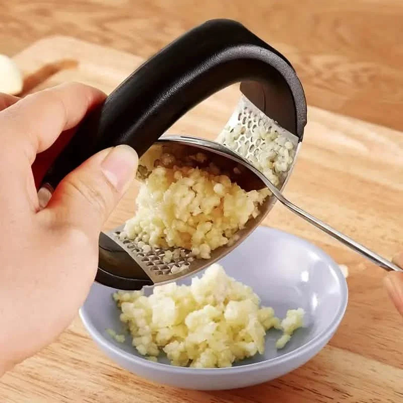 Premium Stainless Steel Garlic Rocker Press - Compact, Durable, and Rust-Resistant Kitchen Gadget 4