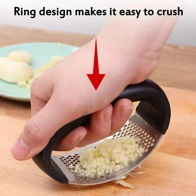 Premium Stainless Steel Garlic Rocker Press - Compact, Durable, and Rust-Resistant Kitchen Gadget 5