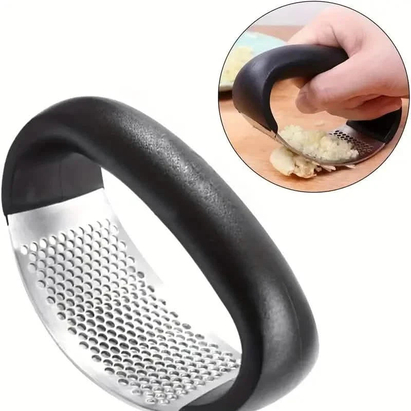 Premium Stainless Steel Garlic Rocker Press - Compact, Durable, and Rust-Resistant Kitchen Gadget 3