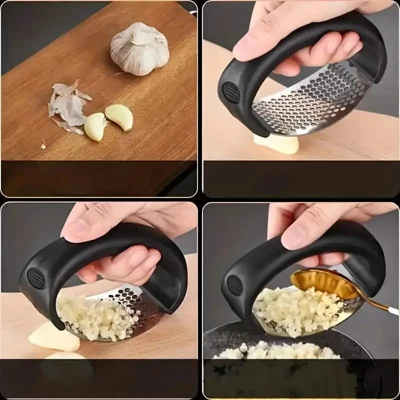 Premium Stainless Steel Garlic Rocker Press - Compact, Durable, and Rust-Resistant Kitchen Gadget 8