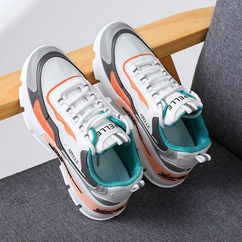Sports Footwear Women's Running Shoes Summer New Mesh Breathable Platform Increased Fashion Shoes Womens Running Athletic Casual Sports Sneakers For Walking Gym Jogging Training Fitness 9