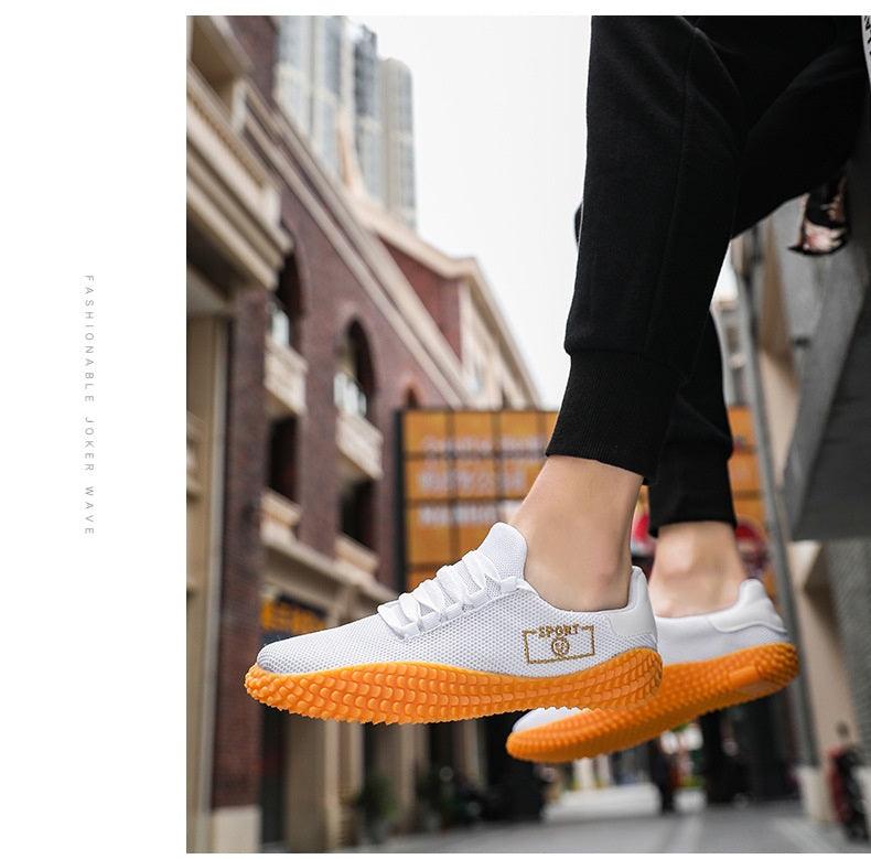 Men's Black Sneakers Mesh Breathable Shoes Male Fashion Black Athletic Footwear Flat Casual Walking Shoes Breathable Casual Shoes Couple Fashion Lace Up Mens Sneakers 14