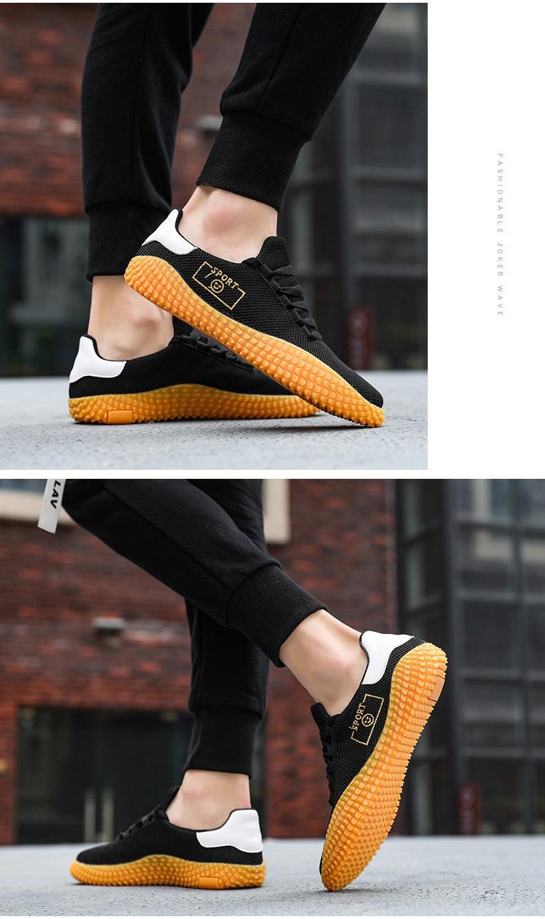 Men's Black Sneakers Mesh Breathable Shoes Male Fashion Black Athletic Footwear Flat Casual Walking Shoes Breathable Casual Shoes Couple Fashion Lace Up Mens Sneakers 13