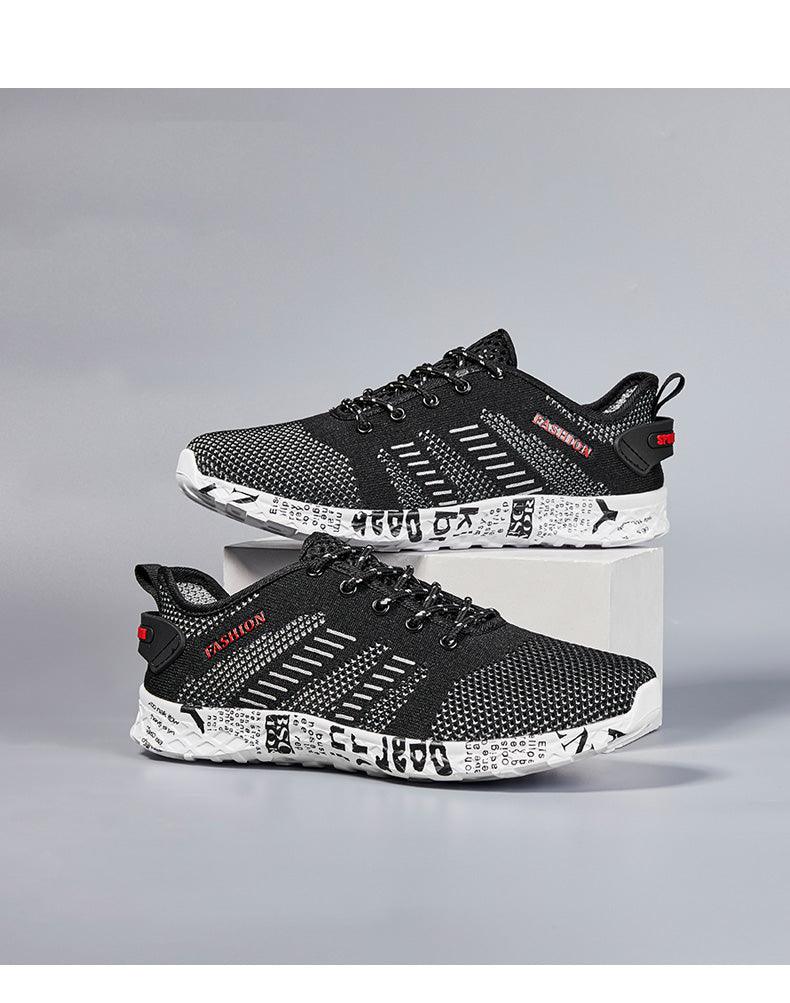 Summer Sport Mens Casual Workout Shoes Air Mesh Sneakers Fashion Foam Footwear Black Beach Water Fisherman Breathable Men Jogging Tennis Sport Sneakers 23