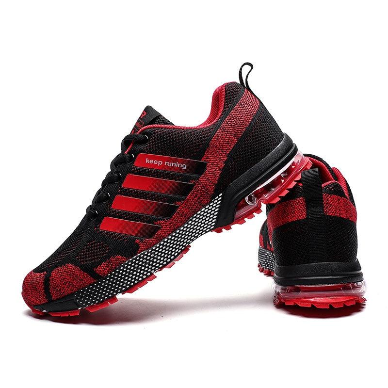 Running Mens Sport Elegant Sneakers Air Cushion Sneakers Lace Up Low Top Jogging Shoes Man Athletic Footwear Breathable Comfortable Athletic Running Sneakers 100