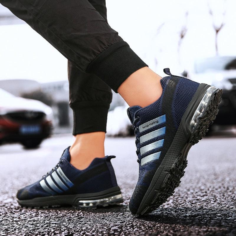 Running Mens Sport Elegant Sneakers Air Cushion Sneakers Lace Up Low Top Jogging Shoes Man Athletic Footwear Breathable Comfortable Athletic Running Sneakers 54