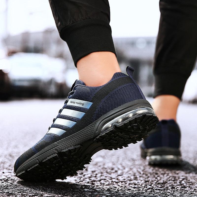 Running Mens Sport Elegant Sneakers Air Cushion Sneakers Lace Up Low Top Jogging Shoes Man Athletic Footwear Breathable Comfortable Athletic Running Sneakers 64