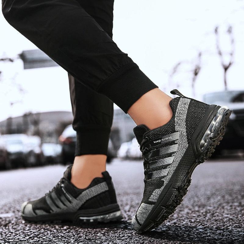 Running Mens Sport Elegant Sneakers Air Cushion Sneakers Lace Up Low Top Jogging Shoes Man Athletic Footwear Breathable Comfortable Athletic Running Sneakers 62