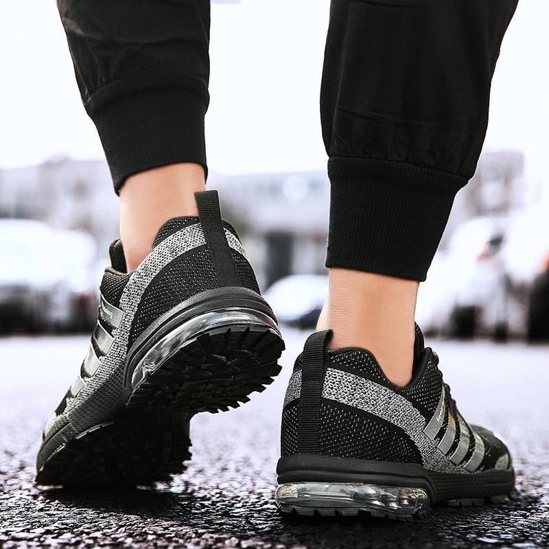 Running Mens Sport Elegant Sneakers Air Cushion Sneakers Lace Up Low Top Jogging Shoes Man Athletic Footwear Breathable Comfortable Athletic Running Sneakers 94