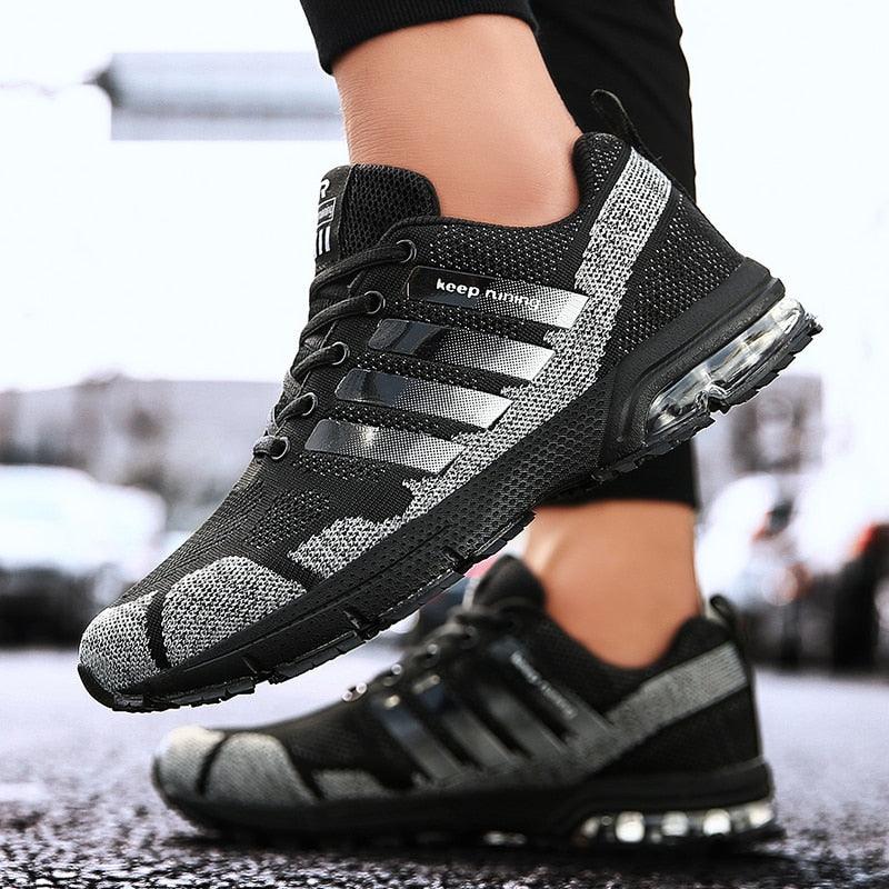 Running Mens Sport Elegant Sneakers Air Cushion Sneakers Lace Up Low Top Jogging Shoes Man Athletic Footwear Breathable Comfortable Athletic Running Sneakers 89