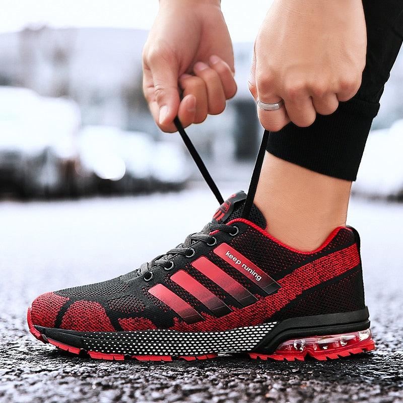 Running Mens Sport Elegant Sneakers Air Cushion Sneakers Lace Up Low Top Jogging Shoes Man Athletic Footwear Breathable Comfortable Athletic Running Sneakers 101