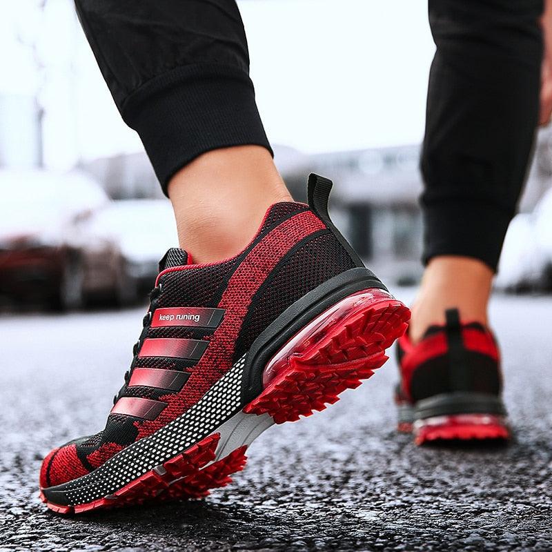 Running Mens Sport Elegant Sneakers Air Cushion Sneakers Lace Up Low Top Jogging Shoes Man Athletic Footwear Breathable Comfortable Athletic Running Sneakers 76