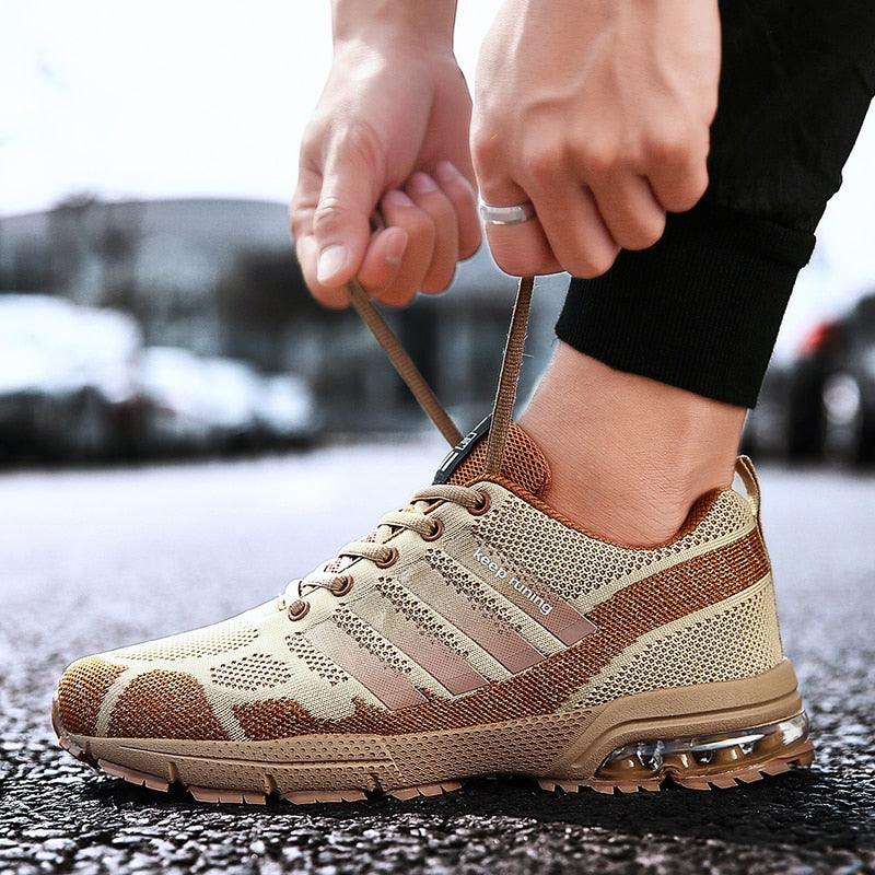 Running Mens Sport Elegant Sneakers Air Cushion Sneakers Lace Up Low Top Jogging Shoes Man Athletic Footwear Breathable Comfortable Athletic Running Sneakers 66