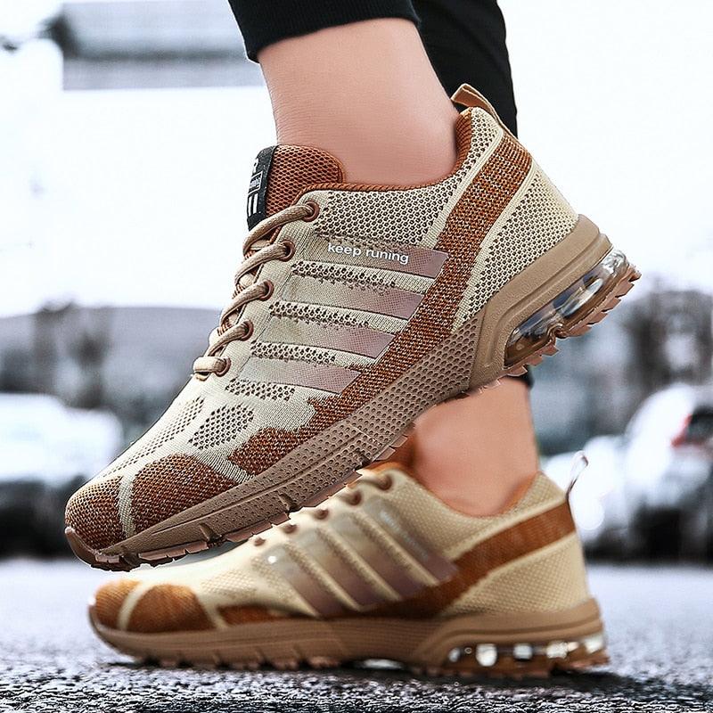 Running Mens Sport Elegant Sneakers Air Cushion Sneakers Lace Up Low Top Jogging Shoes Man Athletic Footwear Breathable Comfortable Athletic Running Sneakers 79