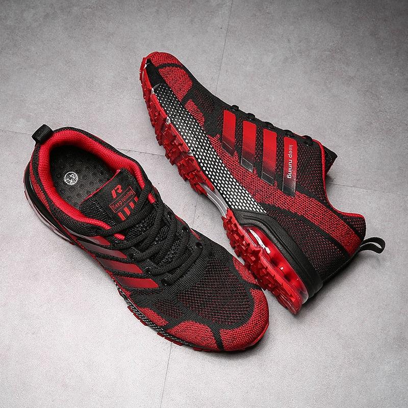 Running Mens Sport Elegant Sneakers Air Cushion Sneakers Lace Up Low Top Jogging Shoes Man Athletic Footwear Breathable Comfortable Athletic Running Sneakers 99
