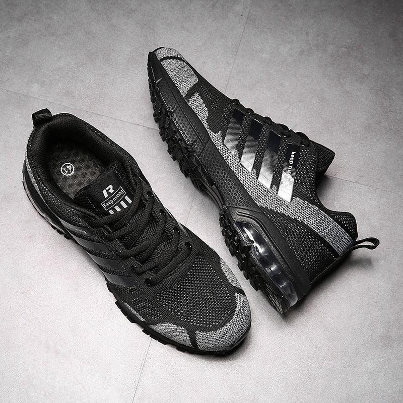 Running Mens Sport Elegant Sneakers Air Cushion Sneakers Lace Up Low Top Jogging Shoes Man Athletic Footwear Breathable Comfortable Athletic Running Sneakers 70