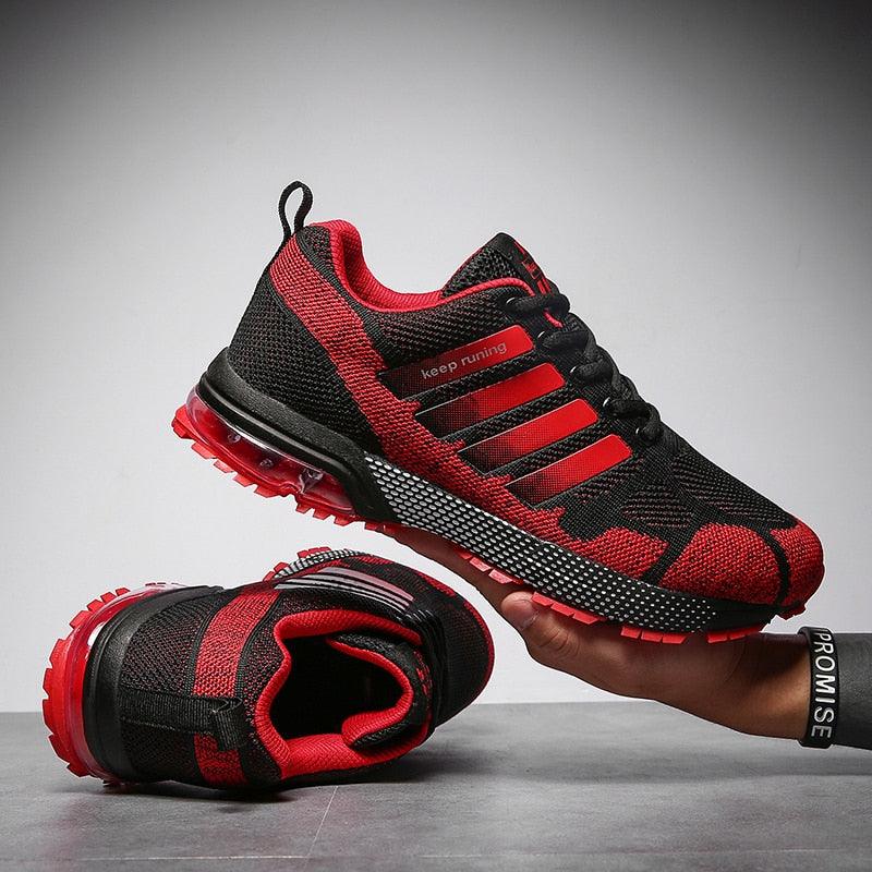 Running Mens Sport Elegant Sneakers Air Cushion Sneakers Lace Up Low Top Jogging Shoes Man Athletic Footwear Breathable Comfortable Athletic Running Sneakers 77