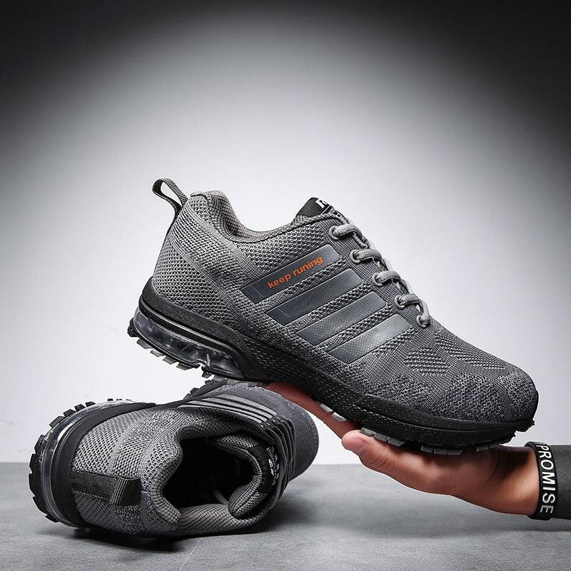 Running Mens Sport Elegant Sneakers Air Cushion Sneakers Lace Up Low Top Jogging Shoes Man Athletic Footwear Breathable Comfortable Athletic Running Sneakers 90