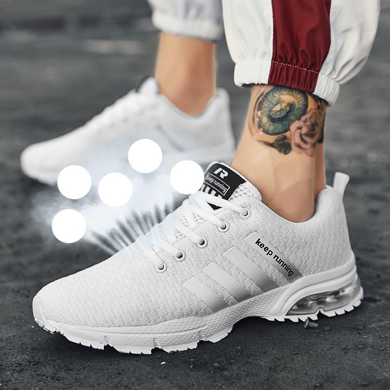 Men's Casual Sports Shoes Breathable Sneakers Air Cushion Running Shoes Air Cushion Mesh Running Shoes Women Footwear Mens Casual Sport Training Fitness Sneakers For Workout 24