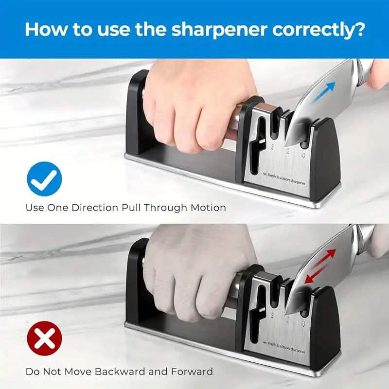 Professional 4-Stage Knife Sharpener Tool 7
