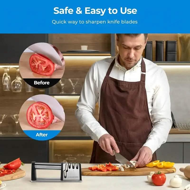 Professional 4-Stage Knife Sharpener Tool 8
