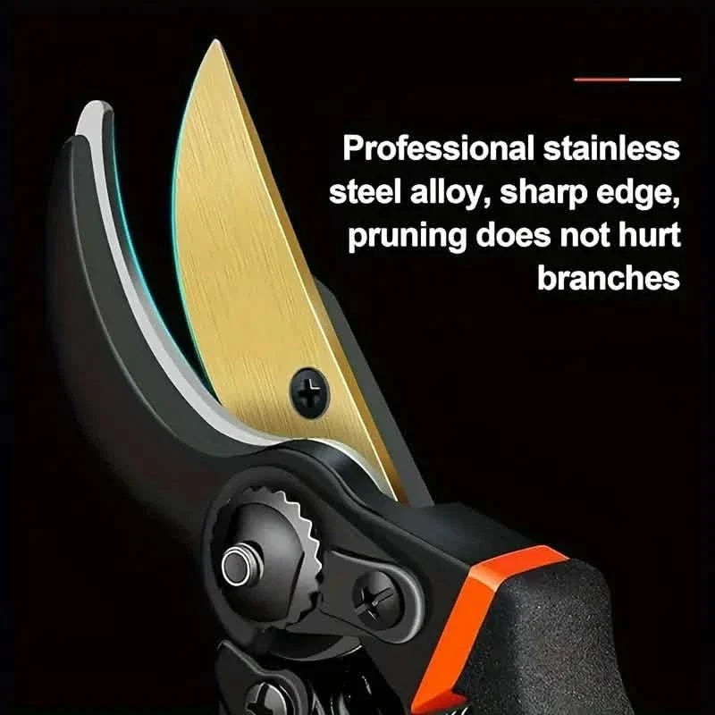 Professional Titanium Bypass Pruning Shears 6