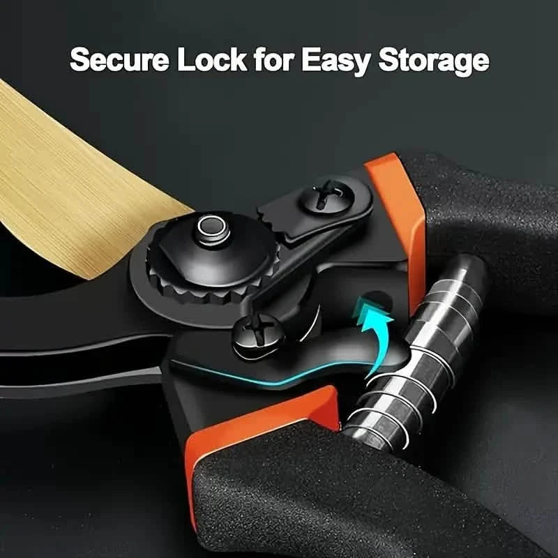 Professional Titanium Bypass Pruning Shears 5