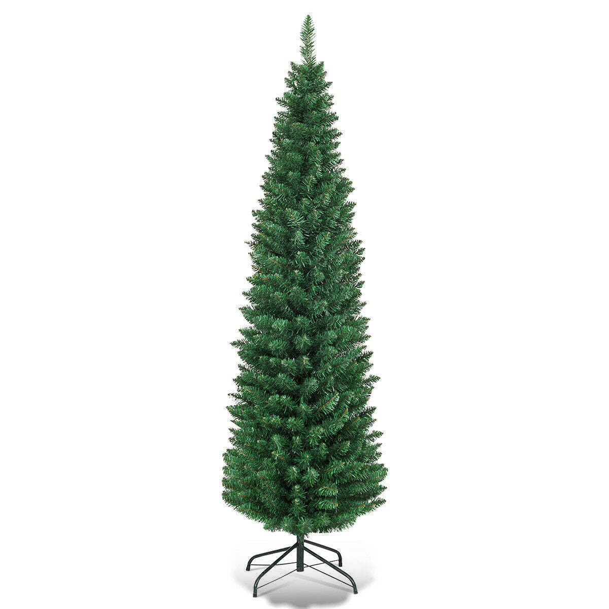 PVC Artificial Slim Pencil Christmas Tree 9