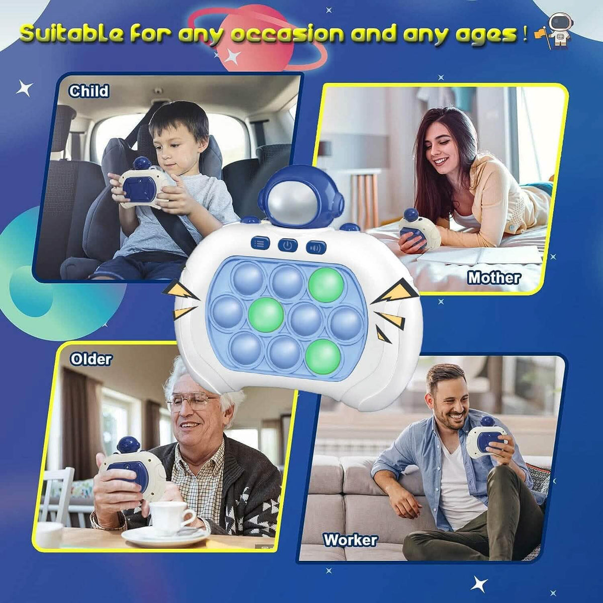 Quick Push Pop Game-it Fidget Toys Pro for Kids and Adults 6