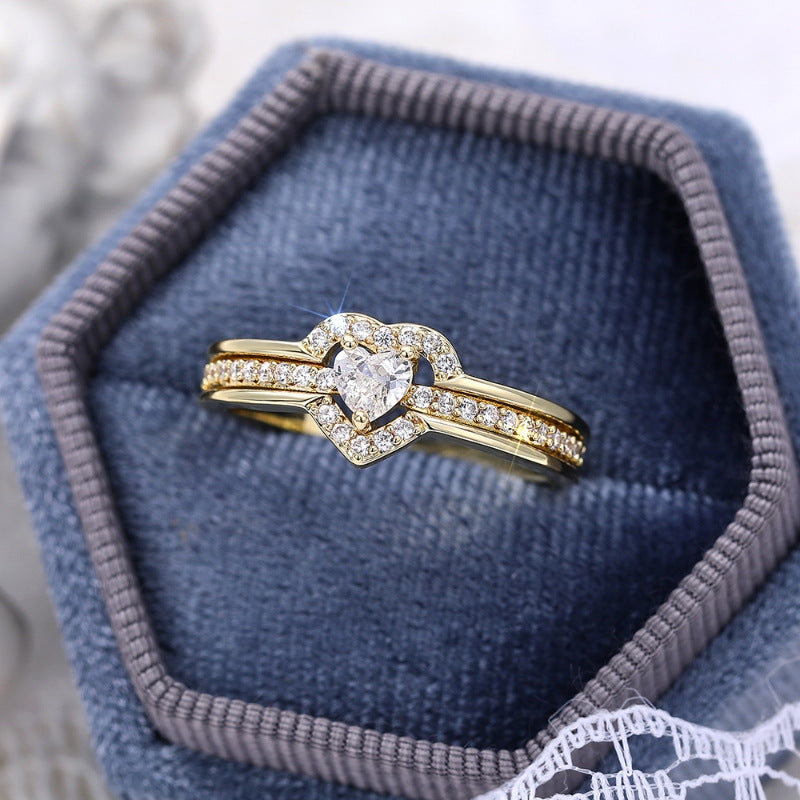 Elegant 925 Sterling Silver Heart Ring with Sparkling Zirconia 4