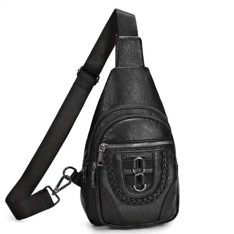 Retro PU Leather Crossbody Bag 1