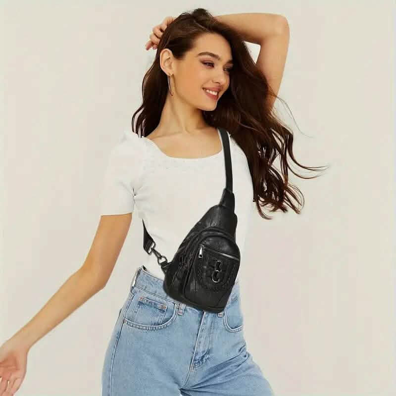 Retro PU Leather Crossbody Bag 9