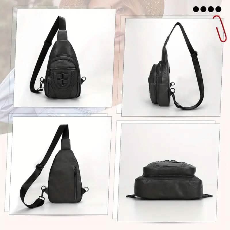 Retro PU Leather Crossbody Bag 8