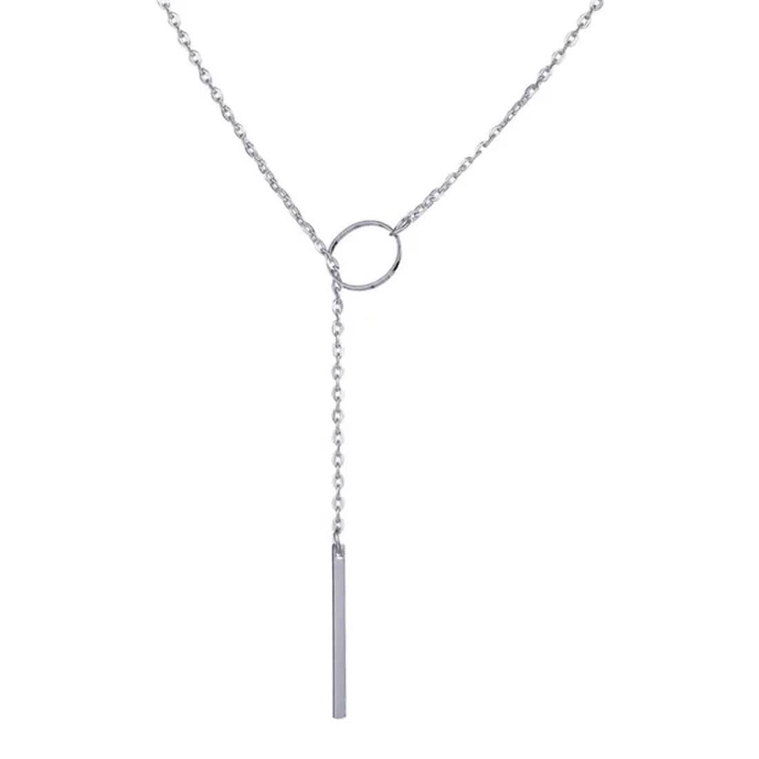 Round Stick Pendant Necklace 2