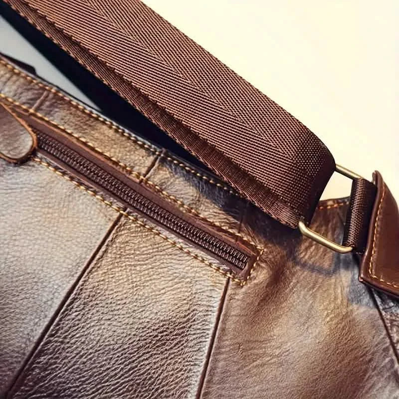 Rugged Vintage Leather Sling Bag 3